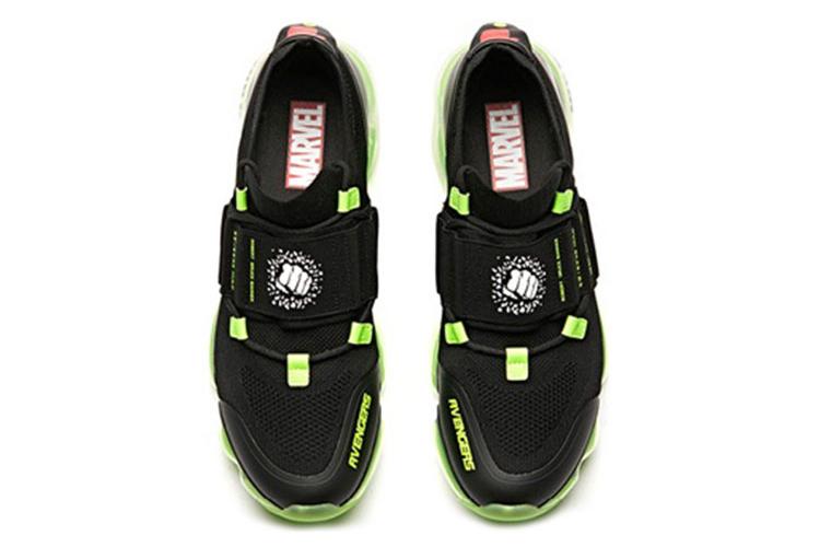 Кроссовки мужские MARVEL x Anta чёрно-зелёные, 42 EU