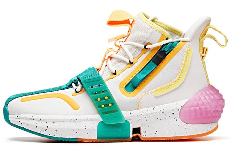 Спортивные кроссовки женские ANTA Gotenks белые и зелёные, 39 EU