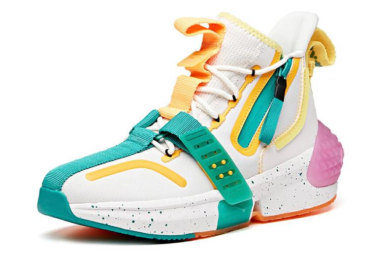 Спортивные кроссовки женские ANTA Gotenks белые и зелёные, 39 EU