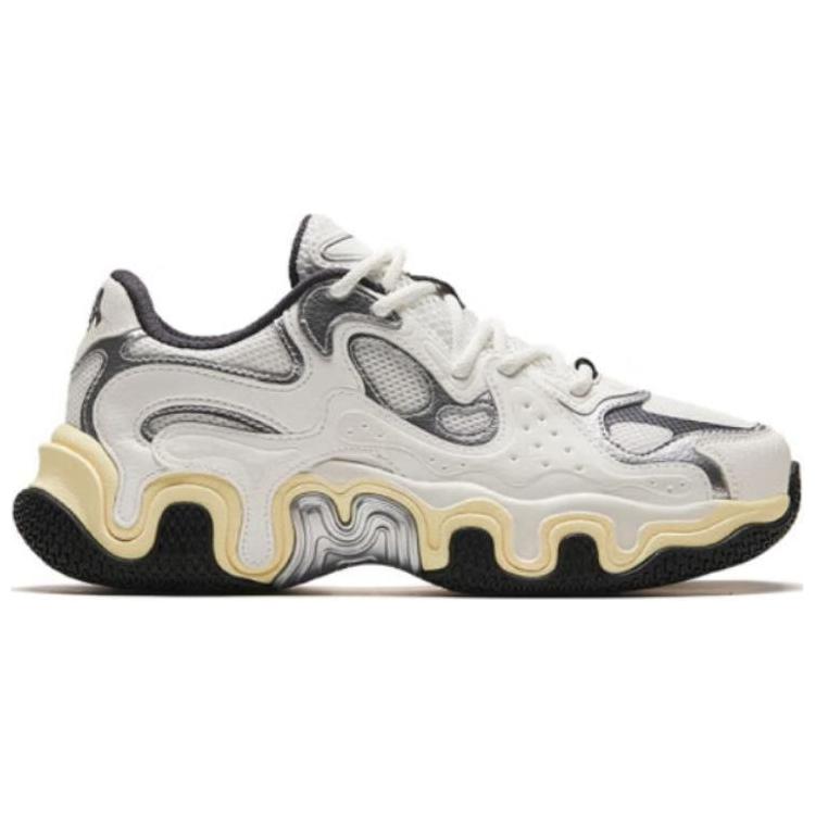 Кроссовки женские ANTA Shock Absorbers Slip Resistant Low Top серебристые, 36 EU