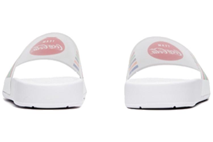 Шлепанцы женские Coca Cola x Anta белые с красными акцентами, 35.5 EU