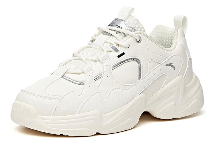 Кроссовки женские Anta Cushioned серебристо-белые, 39 EU