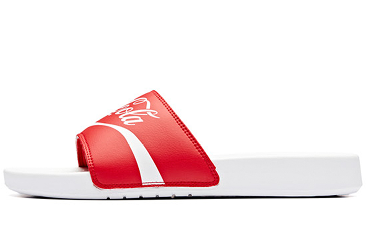 Шлепанцы мужские Coca Cola x Anta белые и красные