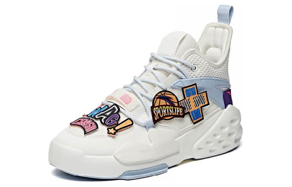 Кроссовки мужские Anta Bastard Fifth Generation бело-голубые, 43 EU