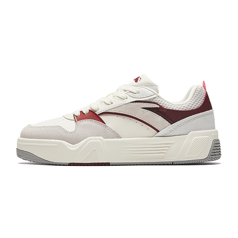 Кеды женские Anta C37 ivory white/sand gray/deep red-1