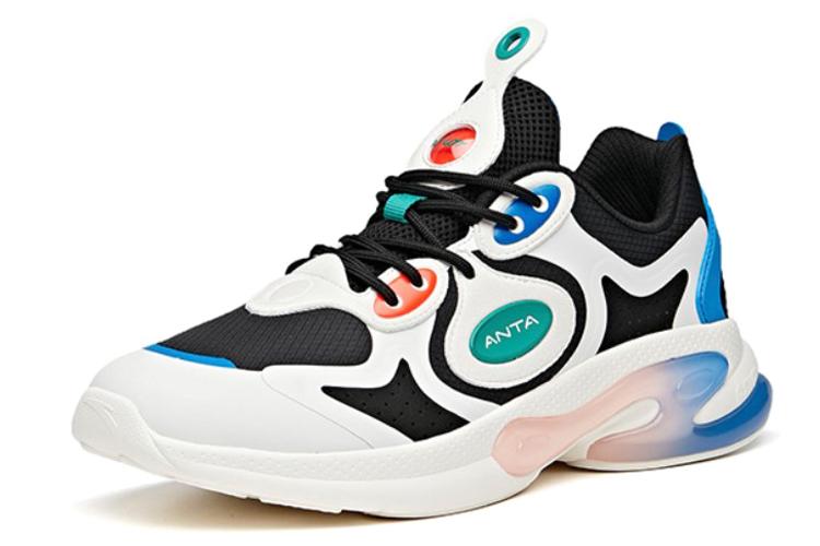 Кроссовки мужские ANTA 912035517-5 черно-белые с синим, 42 EU