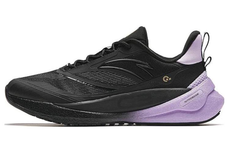 Кроссовки женские Anta C37 Series 4.0 черные, пыльно-фиолетовые, 36 EU