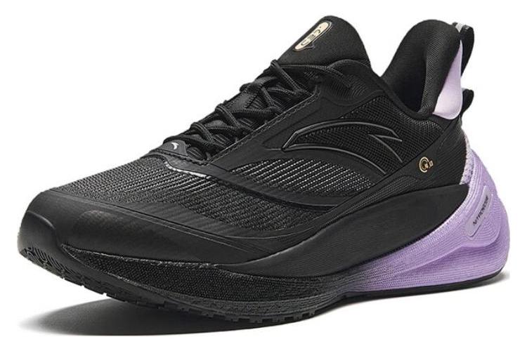 Кроссовки женские Anta C37 Series 4.0 черные, пыльно-фиолетовые, 36 EU