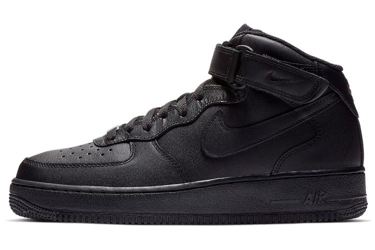 Кеды унисекс Nike Air Force 1 Mid "Трипл Блэк"