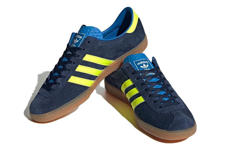 Кроссовки унисекс Adidas Hochelaga Spzl indigo solar yellow, 47 1/3 EU