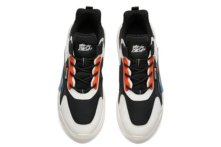 Кроссовки мужские Anta 112148808-2 чёрно-белые с оранжевыми вставками, 41 EU