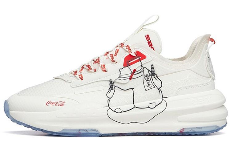 Кеды женские Coca Cola x Anta C37 Series белые и красные