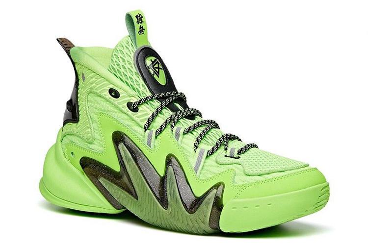 Кроссовки мужские Anta Berserk 2 черно-зелено-белые, 44.5 EU