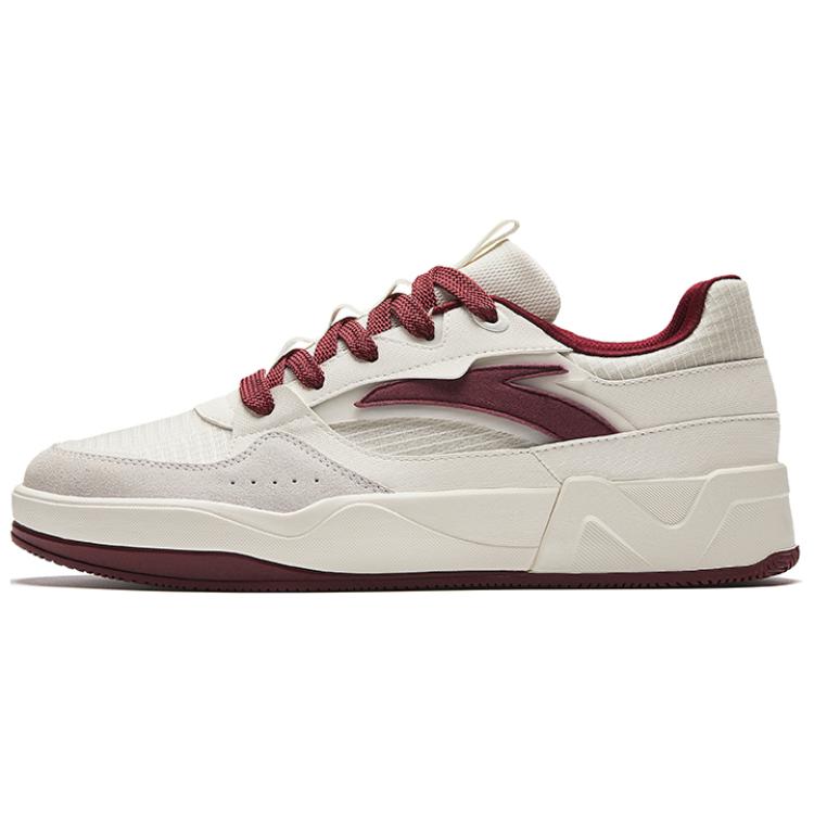 Ivory White/Deep Red