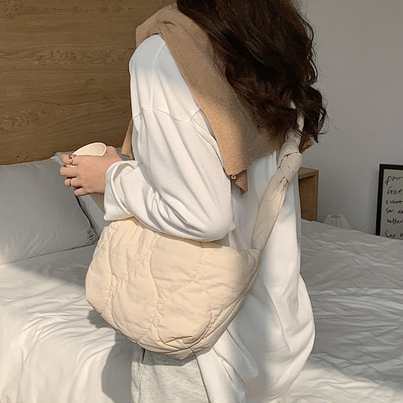 Сумка женская JANE KLAIN Dumpling Bag черная, экрю, желтая