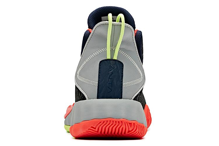 Спортивные кроссовки мужские ANTA Crazy 3 Cushioning серые и оранжевые, 42.5 EU