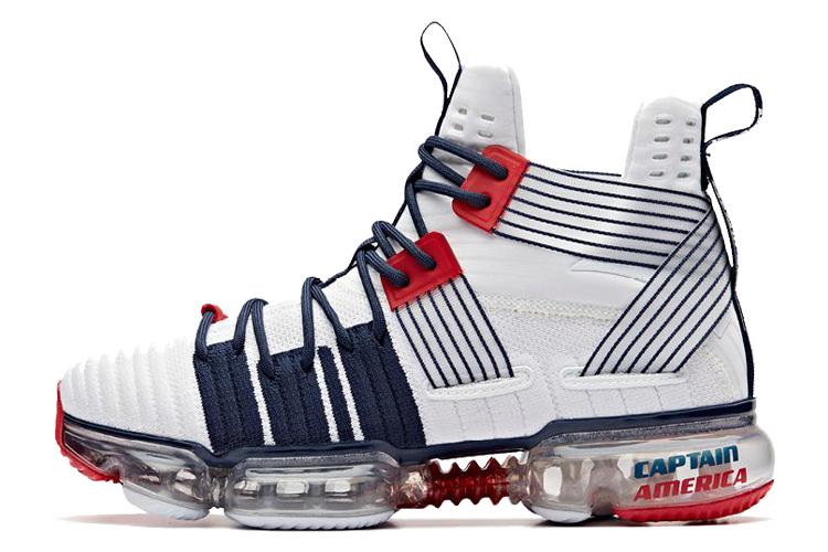 Кроссовки женские MARVEL x Anta белые с синим и красным