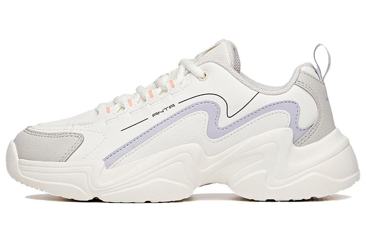 Кроссовки женские ANTA Life Collection 122048881-1 белые с фиолетовыми акцентами