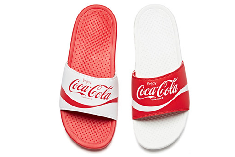 Шлепанцы мужские Coca Cola x Anta Mismatched, multicolor, 40 EU