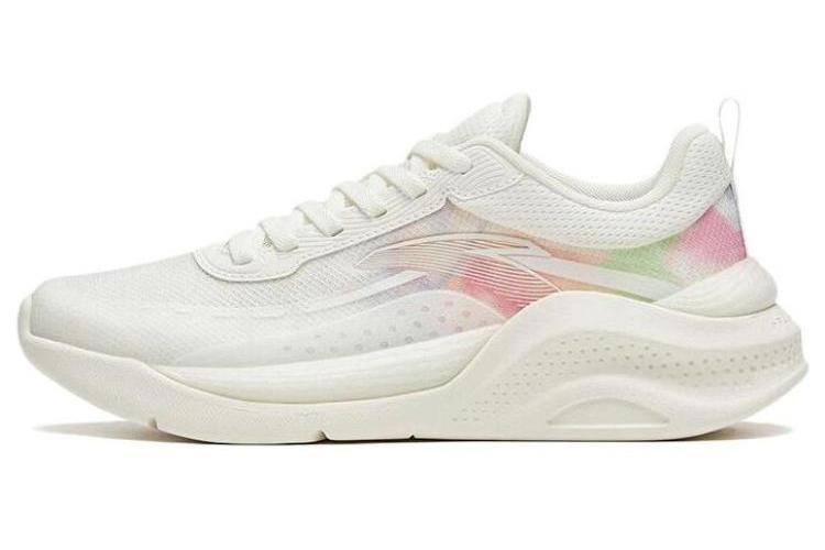 Кроссовки женские ANTA Shenxing белые с розовым