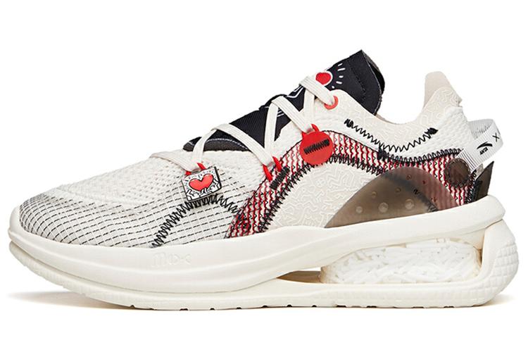 Кроссовки женские Anta Zero Dimension белые с красными акцентами