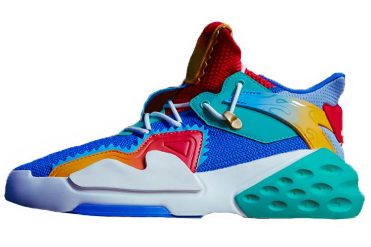 Кроссовки женские GUGONGWENCHUANG x Anta с высоким верхом синие