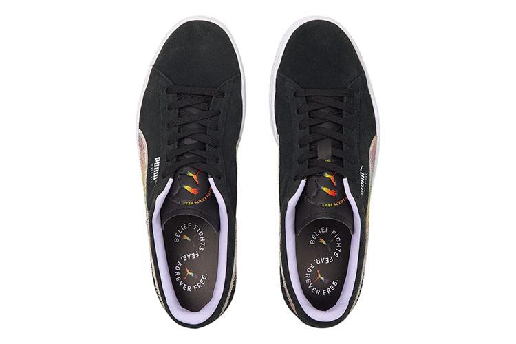 Кроссовки унисекс PUMA Suede Pride черные-белые, 35.5 EU