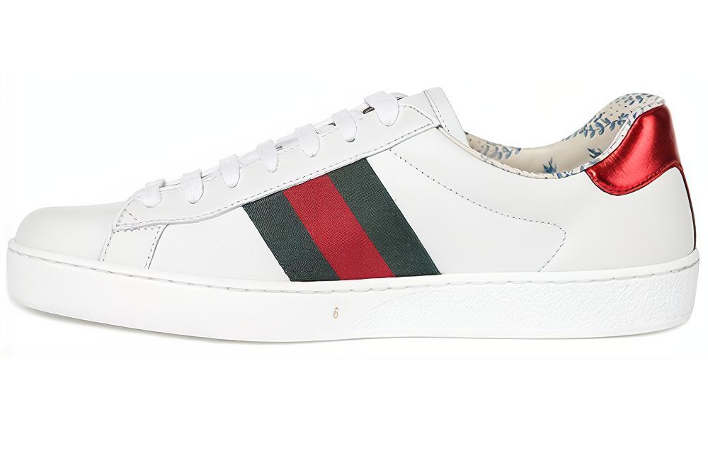 Кроссовки мужские GUCCI Ace Low Guccy Print, зеленые-красные, 41.5 EU