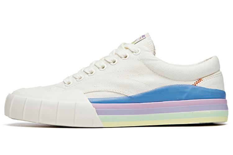 Кеды женские ANTA Life Collection 122028608-2 белые с синим и фиолетовым, 39 EU