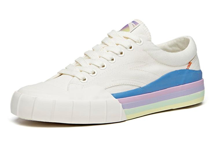 Кеды женские ANTA Life Collection 122028608-2 белые с синим и фиолетовым, 39 EU