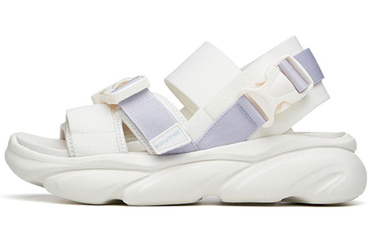 Сандалии женские Anta 922226966-2 белые и фиолетовые, 39 EU