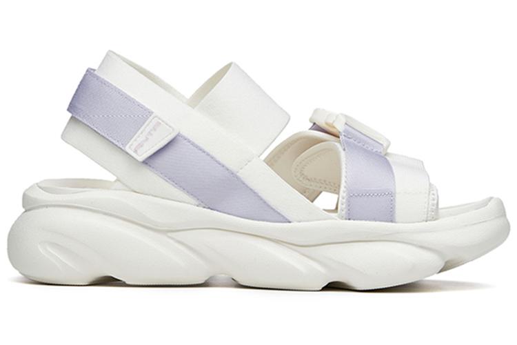 Сандалии женские Anta 922226966-2 белые и фиолетовые, 39 EU