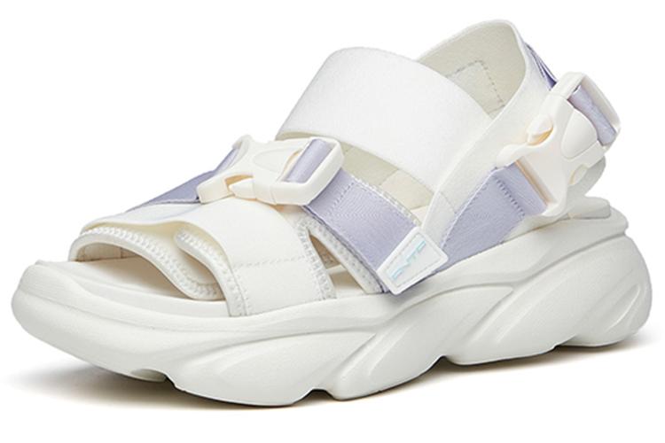 Сандалии женские Anta 922226966-2 белые и фиолетовые, 39 EU