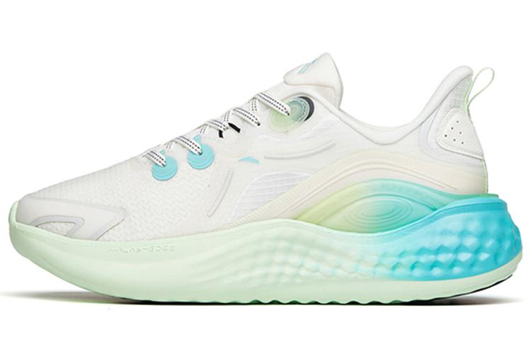 Кроссовки мужские ANTA 112145556S-6, слоновая кость/флуоресцентно-светло-зелёный