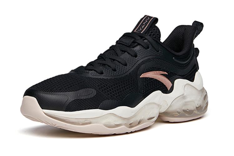 Кроссовки женские Anta 122035501-11 черные с золотом, 39 EU