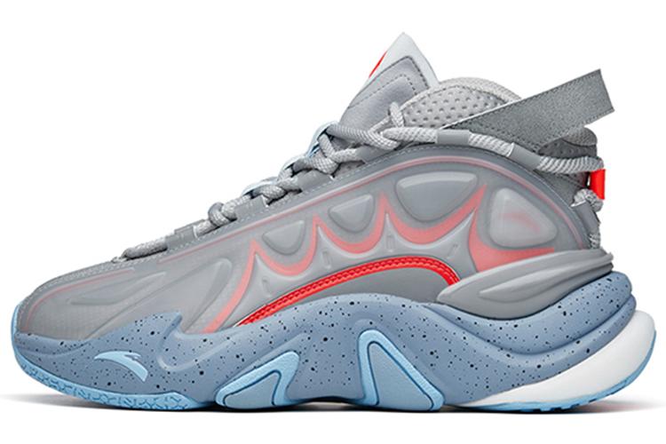 Кроссовки мужские ANTA 912218090-1 светло-серый/серый/неоново-красный, 44.5 EU