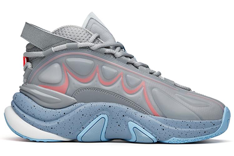 Кроссовки мужские ANTA 912218090-1 светло-серый/серый/неоново-красный, 44.5 EU