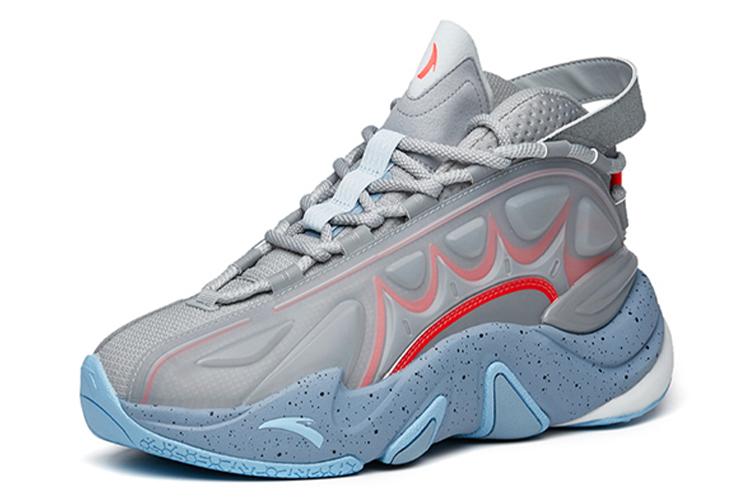 Кроссовки мужские ANTA 912218090-1 светло-серый/серый/неоново-красный, 44.5 EU