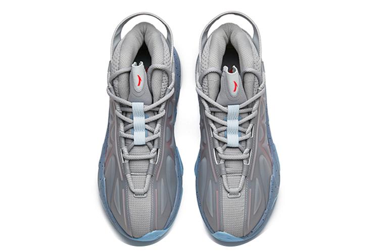 Кроссовки мужские ANTA 912218090-1 светло-серый/серый/неоново-красный, 44.5 EU