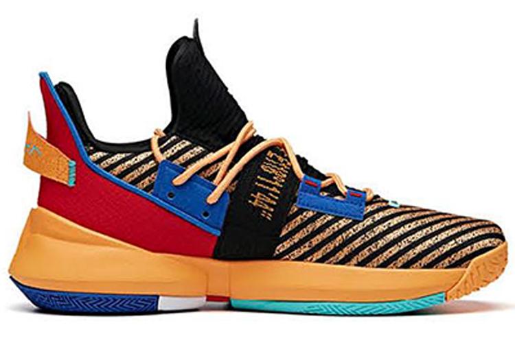 Кроссовки мужские ANTA Airspace 2 черные, желтооранжевые, университетский красный, 43 EU