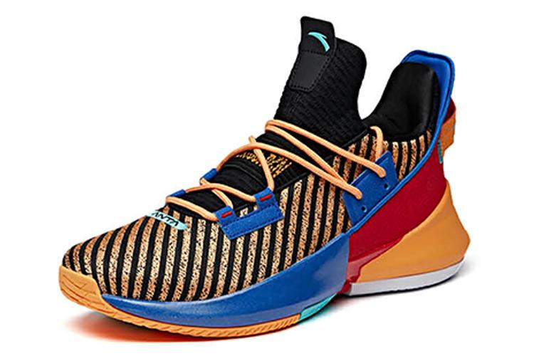 Кроссовки мужские ANTA Airspace 2 черные, желтооранжевые, университетский красный, 43 EU