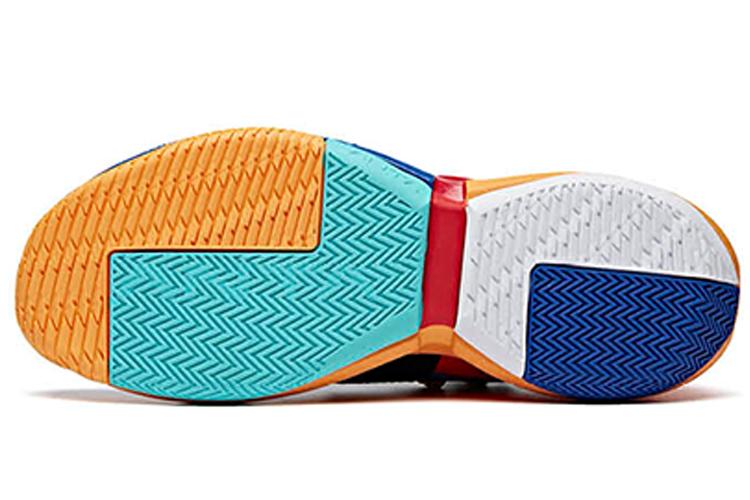 Кроссовки мужские ANTA Airspace 2 черные, желтооранжевые, университетский красный, 43 EU