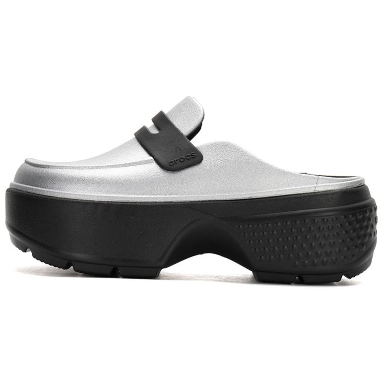 Шлепанцы унисекс Crocs 210363-01V серебристые