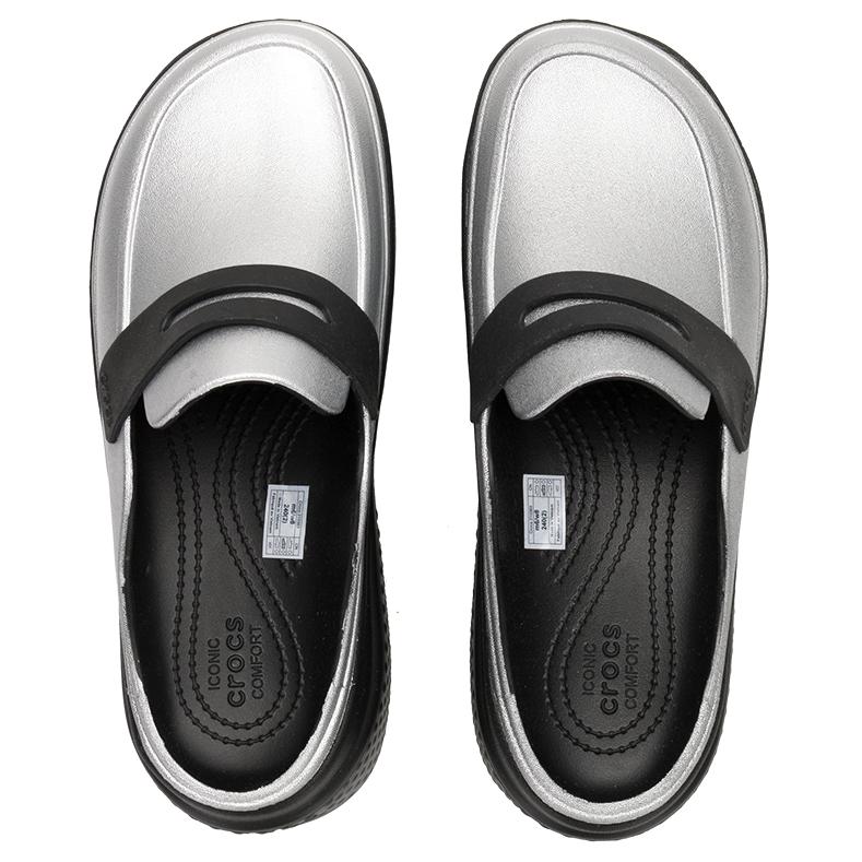 Шлепанцы унисекс Crocs 210363-01V серебристые