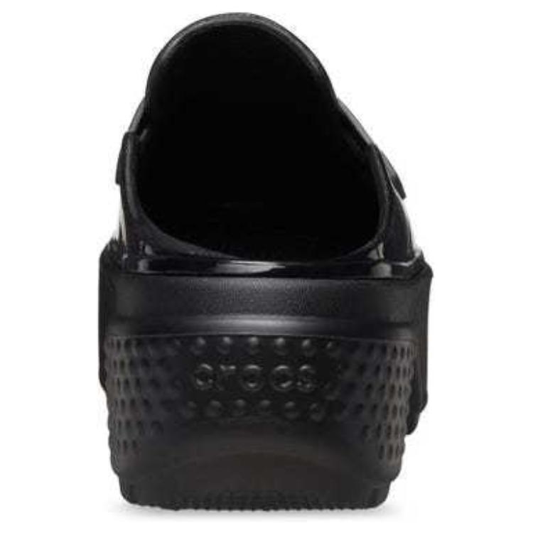 Шлепанцы унисекс Crocs Stomp Wrap-toe Slippers черные, 36-37 EU
