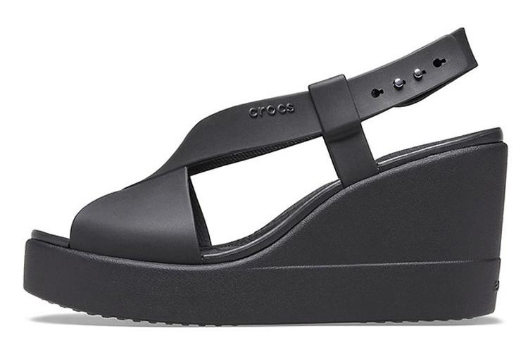 Тапочки женские Crocs Brooklyn Cozy черные, 34-35 EU