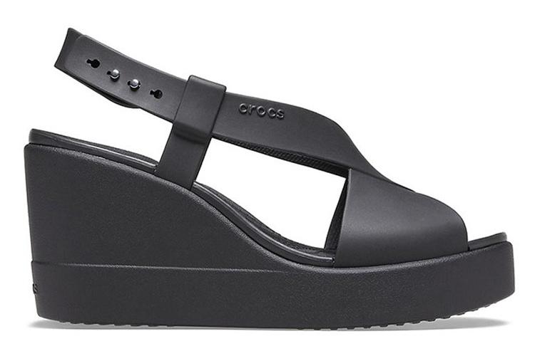 Тапочки женские Crocs Brooklyn Cozy черные, 34-35 EU