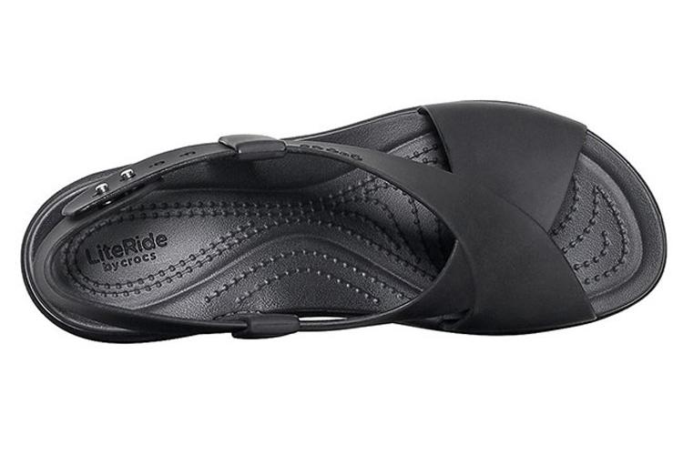 Тапочки женские Crocs Brooklyn Cozy черные, 34-35 EU