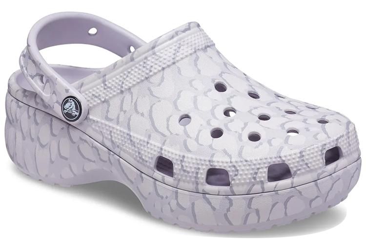 Шлепанцы женские Crocs Classic Platform 4, фиолетовые, 34-35 EU
