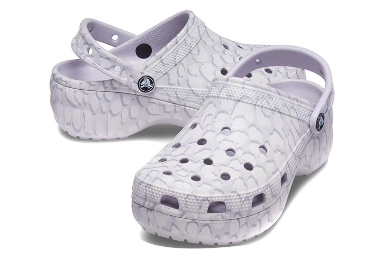 Шлепанцы женские Crocs Classic Platform 4, фиолетовые, 34-35 EU